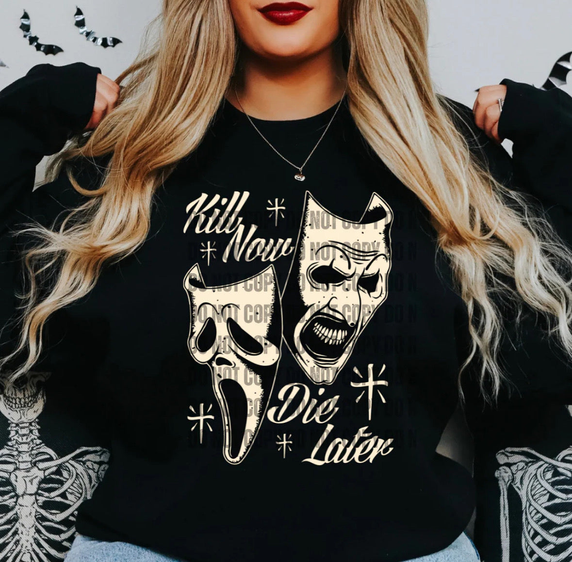 Kill Now Die Later Crewneck