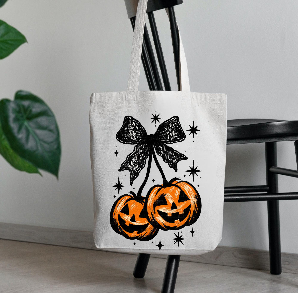 Pumpkins Bow Tote