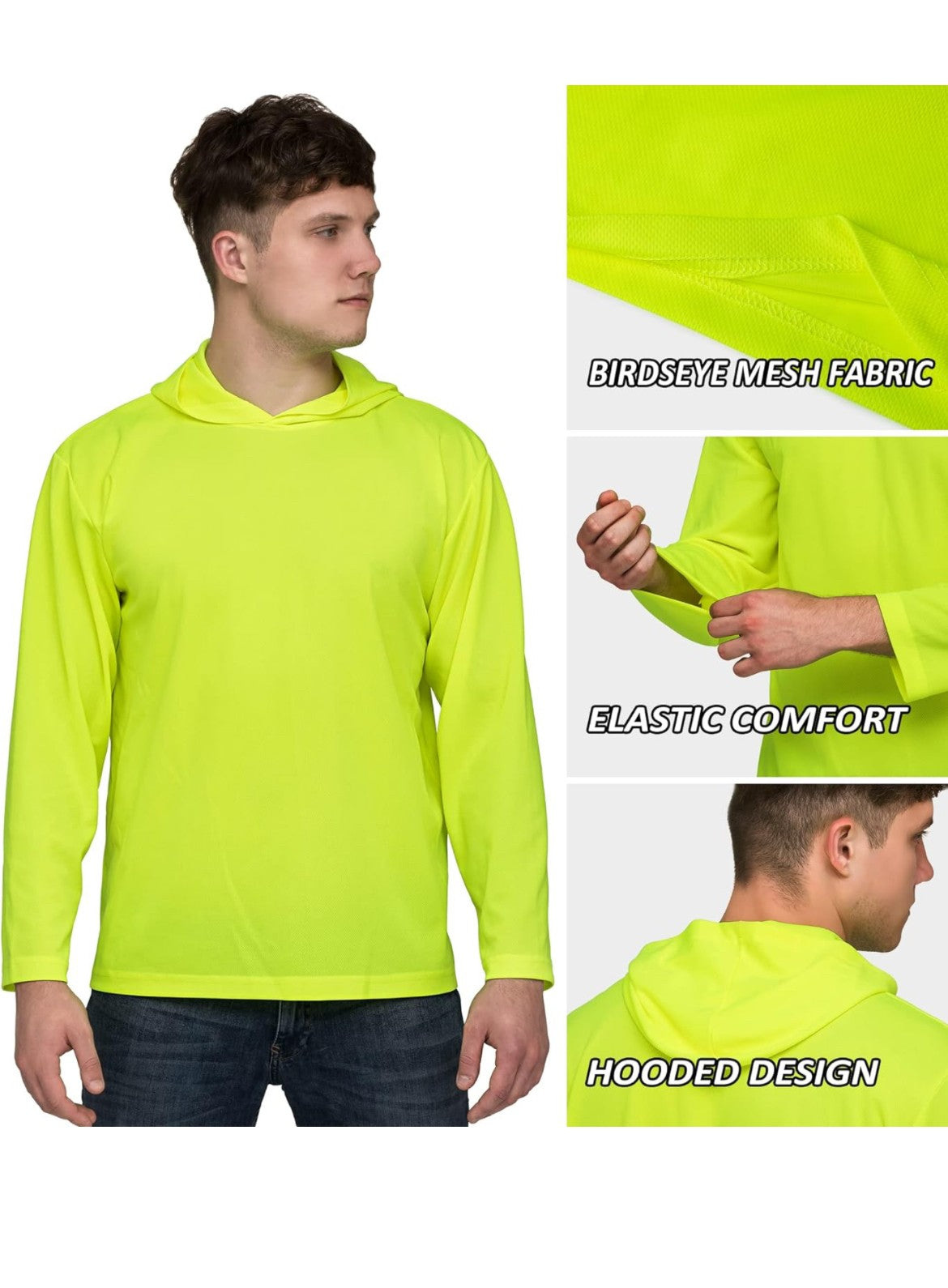 Mesh Long Sleeve W/ Hoodie