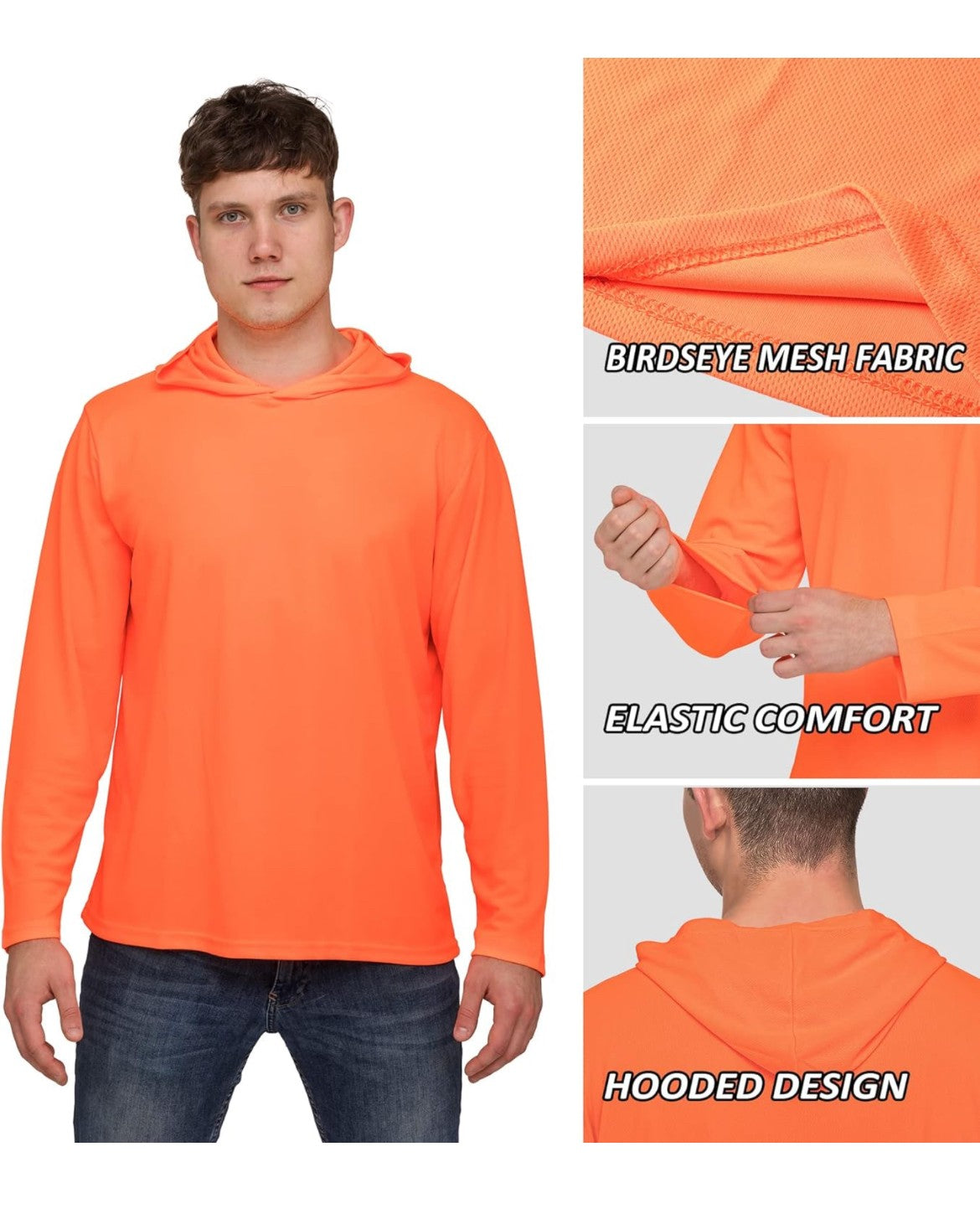 Mesh Long Sleeve W/ Hoodie