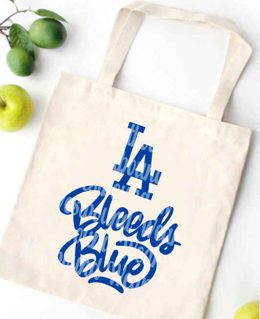 LA Bleeds Blue Tote Bag