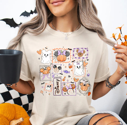 Mickey Pumpkin Ghost Tee