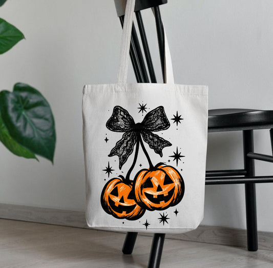 Pumpkins Bow Tote